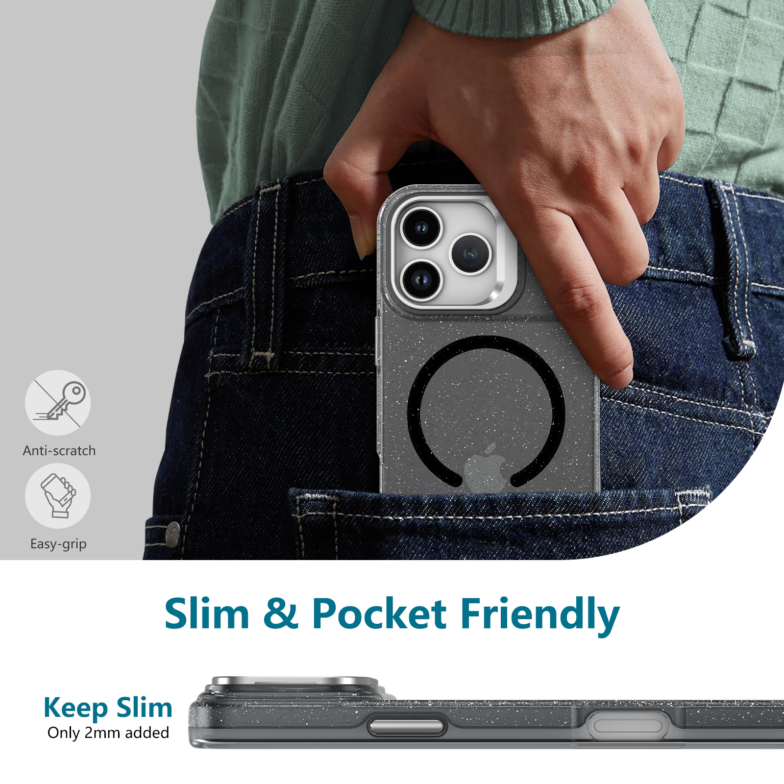 Fashionable Glitter Frame Phone Case.jpg