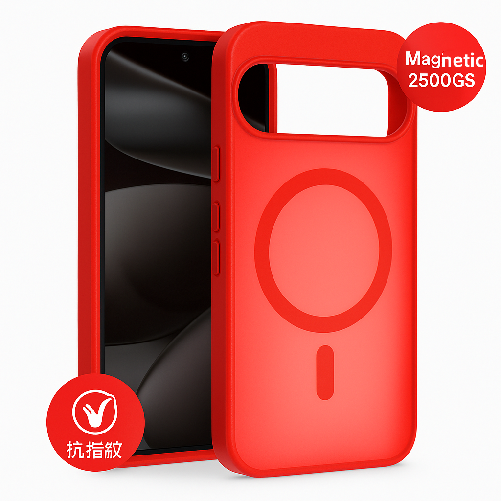 Shemax for Google Pixel 10/10 Pro Skin-Feel Magnetic Case (Magnetic Force 2500GS)-Red