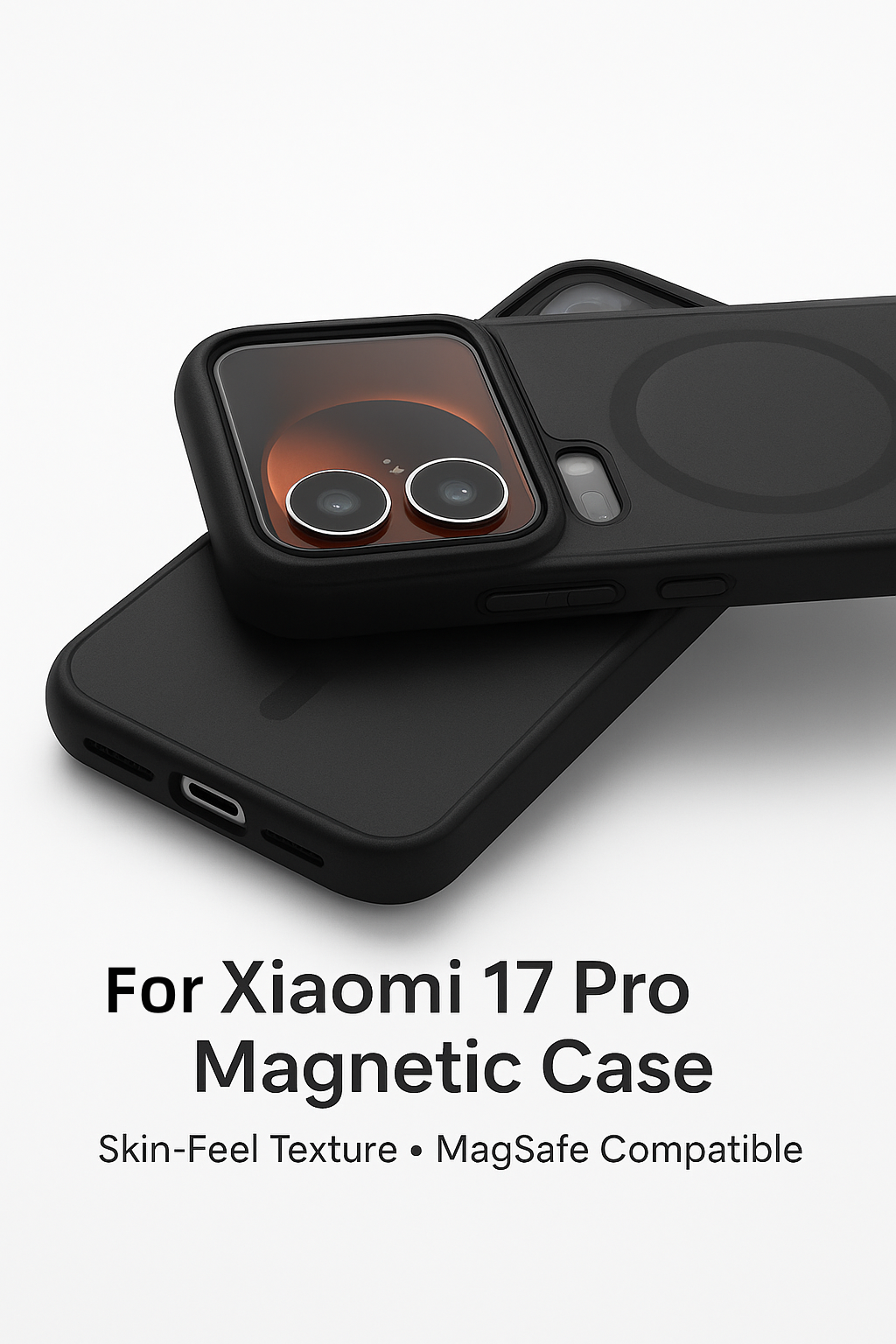 New Arrival for Xiaomi 17 Pro Magnetic Case – Smooth Skin Texture + Strong Magnet Hold