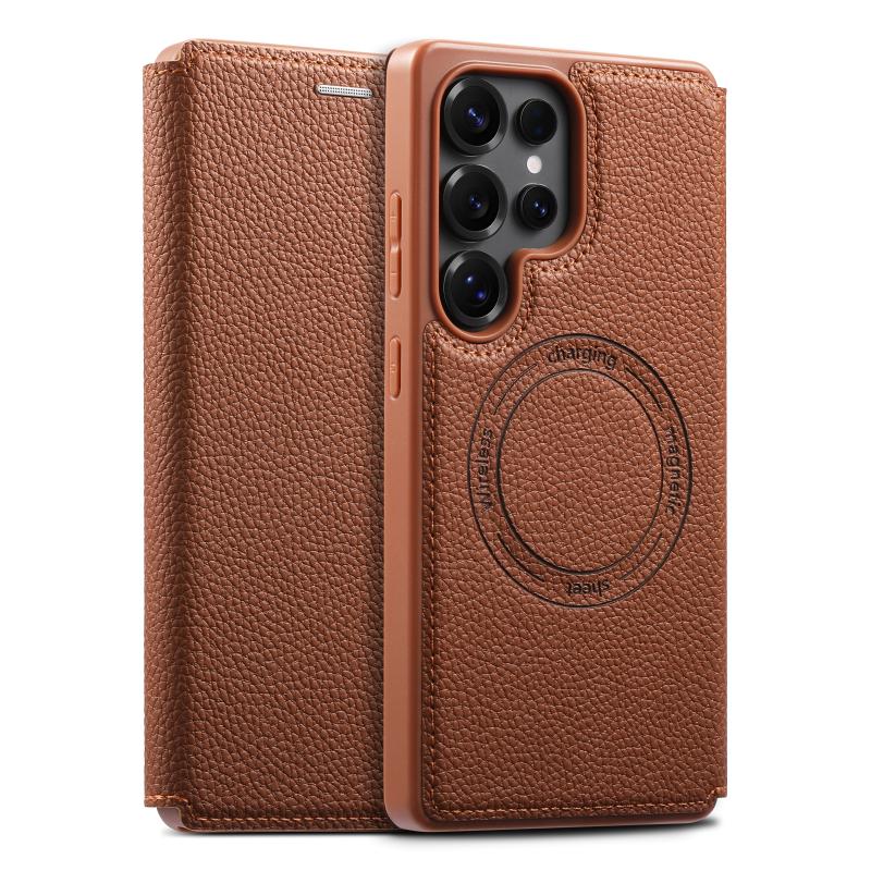 for Samsung Galaxy S26 Ultra Wallet Leather Case with Card Holder Wireless Charging Flip Cover Galaxi S26